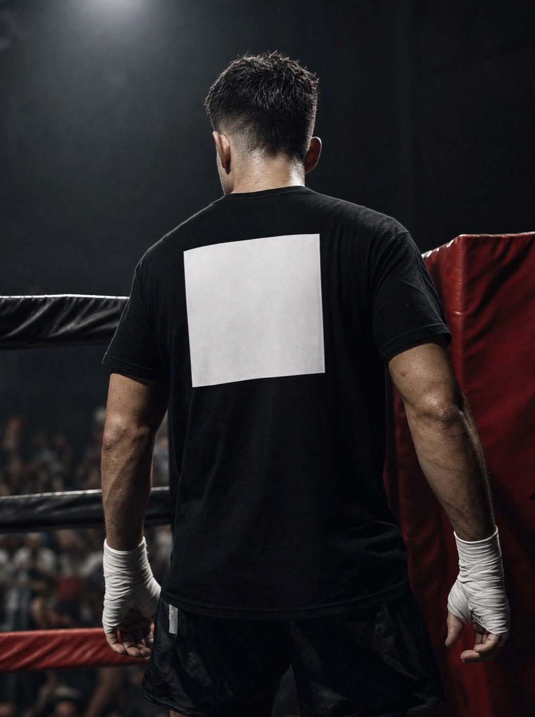 Visualisierung Kämpfer-Shirt, Werbefläche leer